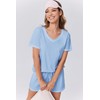 Ekouaer Womens Pajamas Sets Soft Cotton Pjs Short Sleeve Lounge