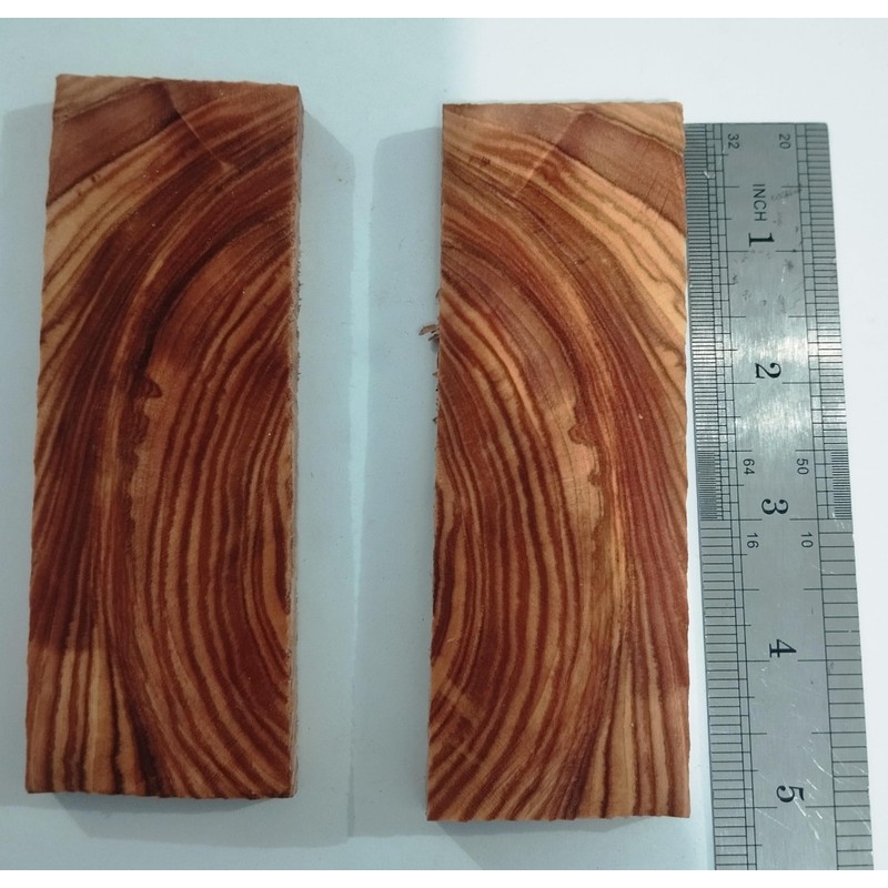 Stabilized Natural Olive wood Knife Handle Pair, Oleaceae family hard