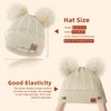 Beanies Women with Double Pom Pom, Winter Hats for Women