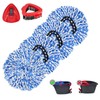 4+2pc Spin Mop Replacement Head Compatible with RinseClean 2-Tank ,