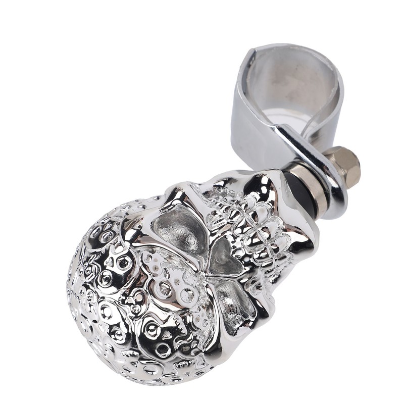 Skull Steering Wheel Turn Knob 3cm Diameter Turn Knob Spinner