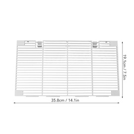 RV A/C Ducted Air Grille 35.8 X 19.1 Cm Air Conditioner Grille with 2 Filter Screens,A/C Vent Cover Replacement for Dometic 3104928.019