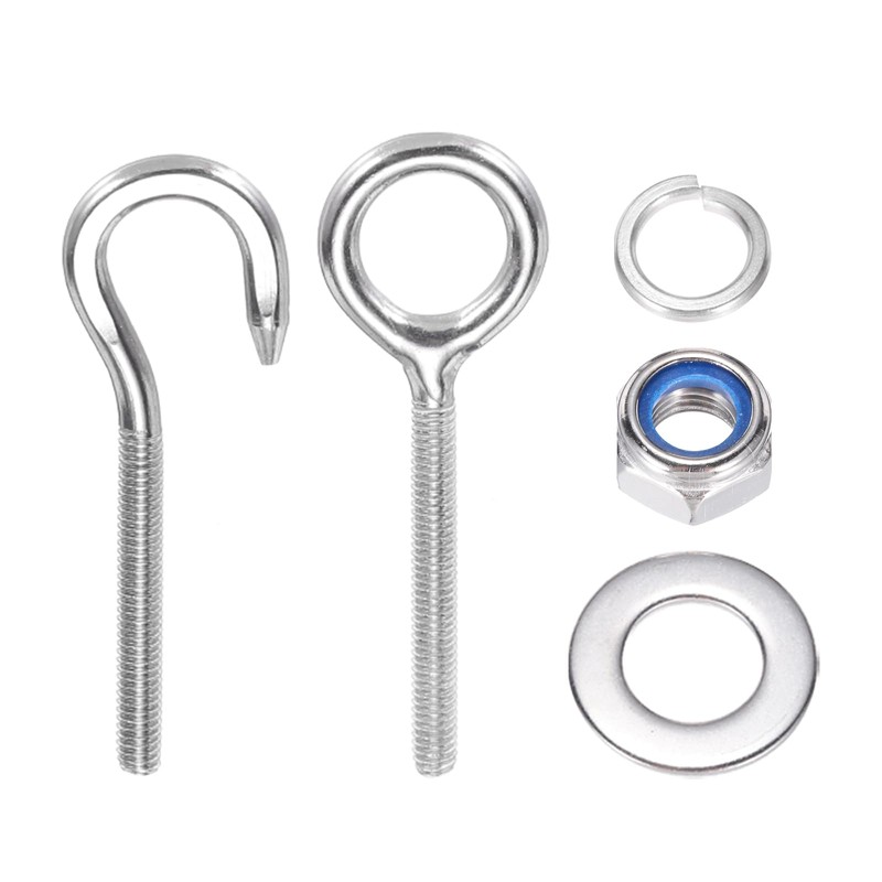 PATIKIL M4 Ring Eye Bolts, 3Pcs 304 Stainless Steel Lifting