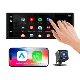 VSYSTO Portable Car Stereo, Support Wireless Apple Carplay & Android Auto, 10.26" Touchscreen WiFi Truck Dash Cam with 2K +1080P Camera for Semi Trailer Van Tractor RV (Black-B)