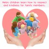 SumDirect Sets of 8 People Wooden Family Doll Toys, Lovely