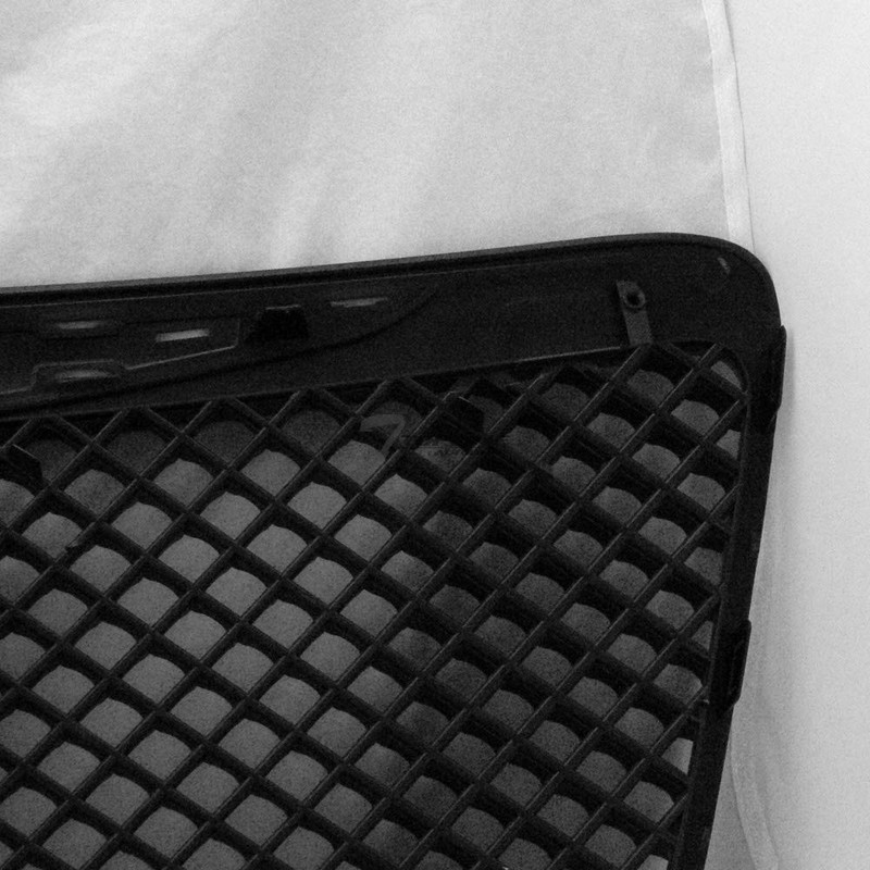 Glossy Black Mesh Front Hood Bumper Grill Grille Guard ABS