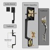 Haidms Oil-Rubbed Bronze Front Door Handle and Deadbolt Set, Entry