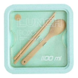 MOMSY Lonchera Ecológica Cuadrada 1100ml: Lleva Tus Comidas