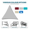 COARBOR 19'x19'x19' Sun Shade Sail Waterproof Triangle Canopy Cover 260