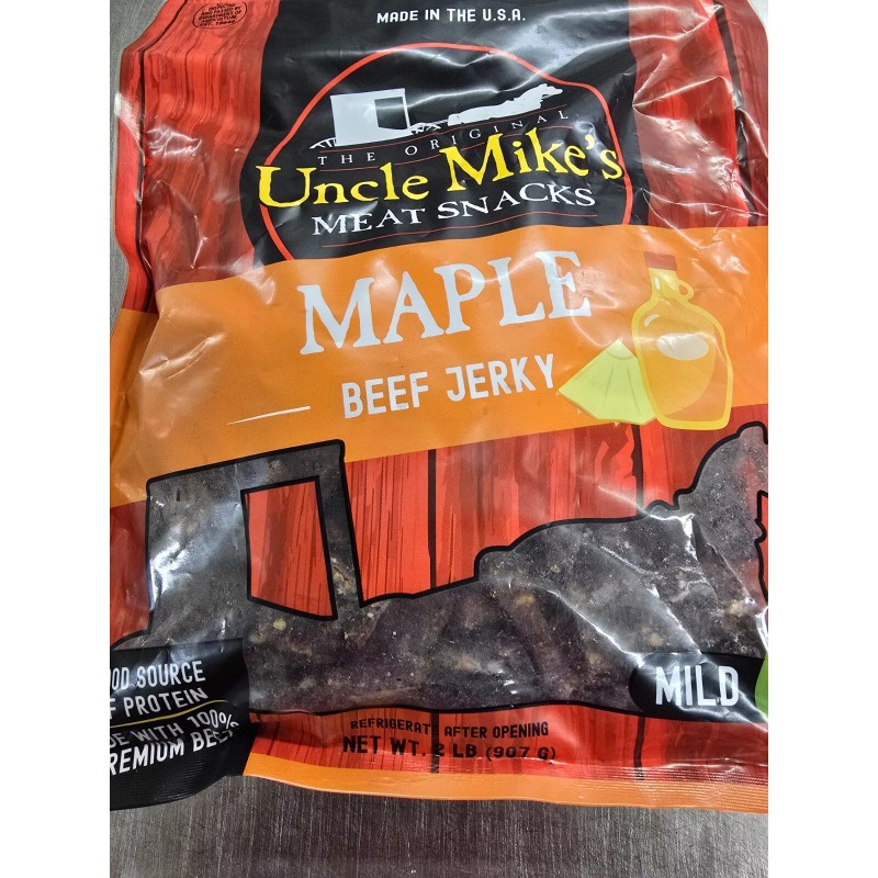 Uncle Mike's Beef Jerky (2LB), 3 NEW Flavors - Original