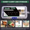 Keadic 1600Pcs Small Tiny Nails Assortment Set with Storage Case,