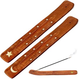 smartelf Pack of 2 Wooden Incense Sticks, Incense Stick Holder, Practical Incense Aid for Your Oasis of Peace, Handmade from Natural Materials