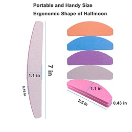 AhaTopia Moptrek Buffer (10 Pcs), Buffer Block Nail Files Double Sided 100/180 Grit for Acrylic and Natural Nails, fingernail Emery Board Buffing Bloc