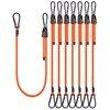 8 Pcs 48 Inch Adjustable Carabiner Bungee Cords with Hooks,