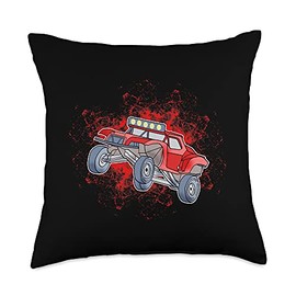 Beach and Dune Buggy, RC Cars & Trucks Gifts co. Beach Buggy Dune Graphic Men Women Kids Gift Throw Pillow, 18x18, Multicolor