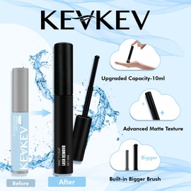 KevKev Cluster Lash Glue Remover Eyelash Remover for Lash Clusters 10ml Easy Removal of DIY Lash Extention Gentle Oil Texture