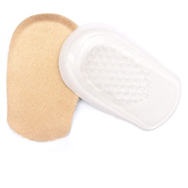 JKcare Gel Heel Lifts, 1/2 Inch Height Increase Insoles for Leg Length Discrepancy - Large Shoe Lifts for Men, Shoe Inserts Comfort Half Foot Pads for Heel Pain