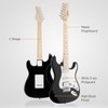 39" Full Size Electric Guitar Starter Kit for Beginners -
