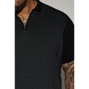 FASHION NOVA Bogey Short Sleeve Polo - Black - Size: