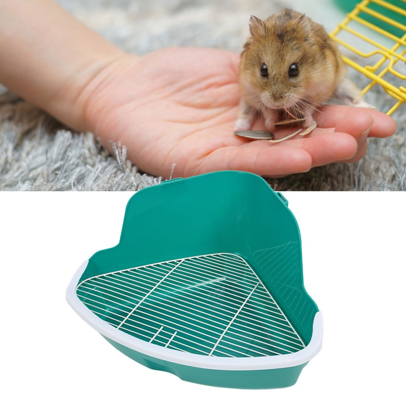Small Animal Litter Box Fanshaped Rabbit Corner Toilet Box Potty