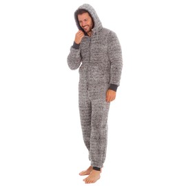 Undercover Mens Cargo Bay Sherpa Onesie 31B1491 Grey L-XL