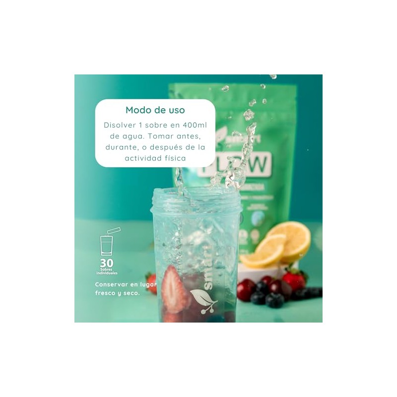 Electrolitos Magnesio Potasio Sodio Vitamina C 30 Sobres Hidratacion