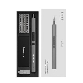 36-piece Electric Precision Screwdriver Set - ILEVAR Cordless Small Screwdriver Kit with Torx, Phillips, Flat Head Bits - Magnetic Repair Tool for Eyeglasses, Laptop, Game Console, Watch