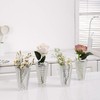 MCMCNCUIU Crystal Flower Vase Set of 4, Glass Vases for