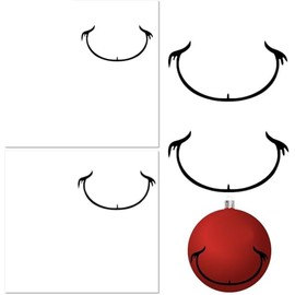 26Pcs Christmas Stickers Combo - Flat for Windows, Cups & Curved for Ornaments, Xmas Balls (Waterproof + Wrinkle-Free)