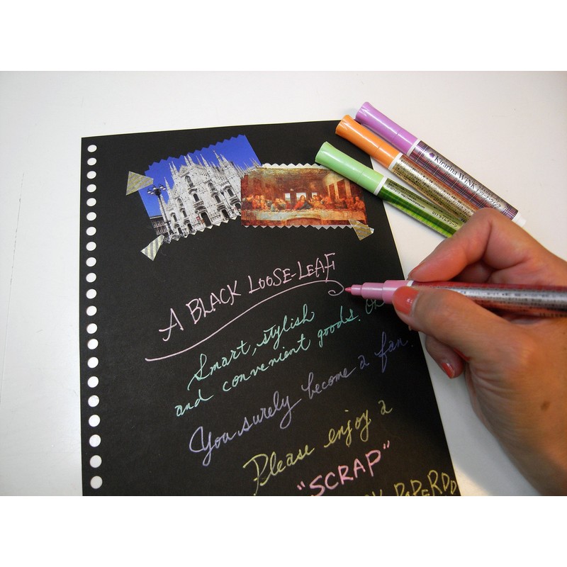 Ishihara Paper BL4 Loose Leaf Black B5 Nobi 26 Holes,