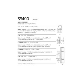 Simplicity Sewing Pattern S9400 Mobility Walker Accessories, Bag and Organiser