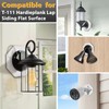 FREECAT 8161 Vertical Siding Lamp Octagon Mounting Kit,Paintable Block with