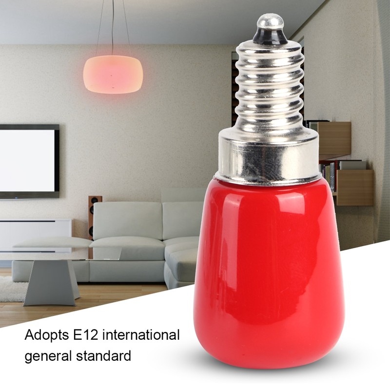 10Pcs AC230V E12 1.5W Red LED Candle Light Bulb for