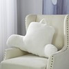 Pop Shop Dot Faux Fur Backrest Pillow, Ivory