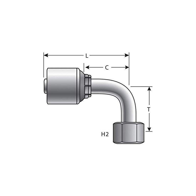 Gates G25832-0404 Hydraulic Coupling