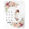BUTTZO Milestone Blanket - Girl & Boy Baby Blankets, Large,