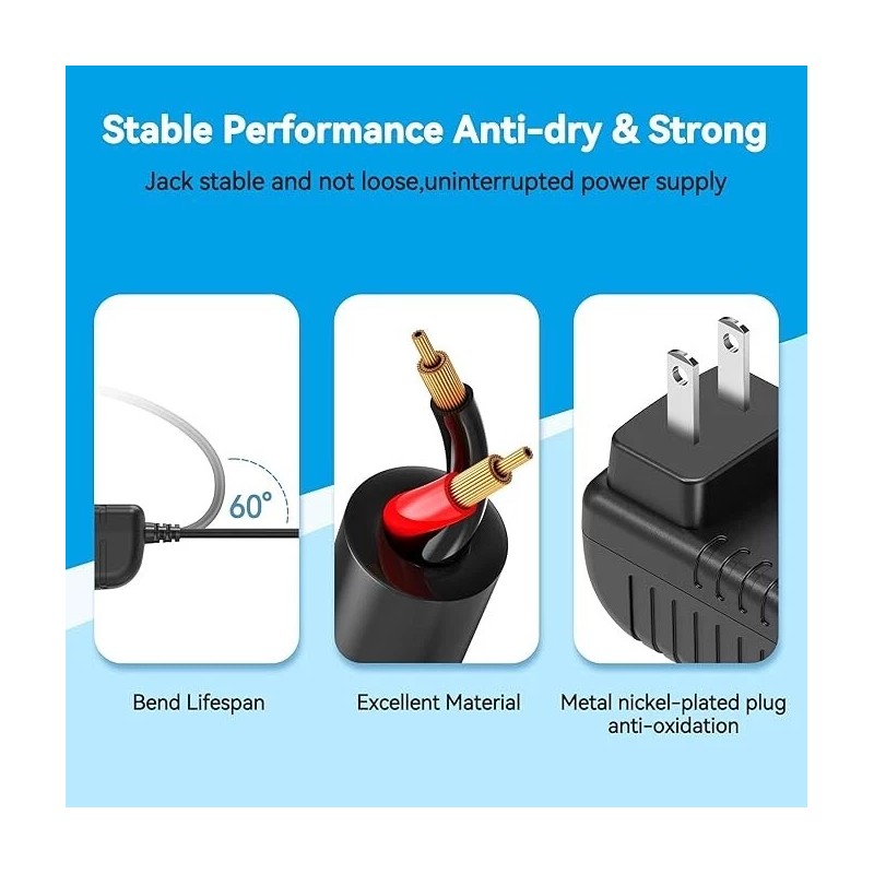 HJHLSTJK AC/DC Adapter For Geardon GD-DM613 Portable Karaoke Machine Rechargeable