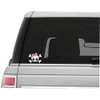 Vinyl Junkie Graphics Pink Bow Skull Sticker/Decal