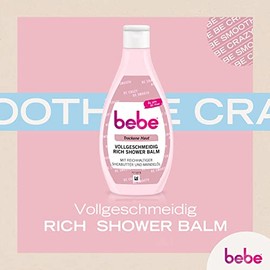 Bebe Duschgel, Rich Shower Balm, mit Sheabutter und Mandel√∂l, f√ºr trockene Haut, 6 x 250 ml