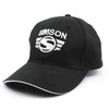 BISOMO Simson Base Cap Black White with Simson Logo