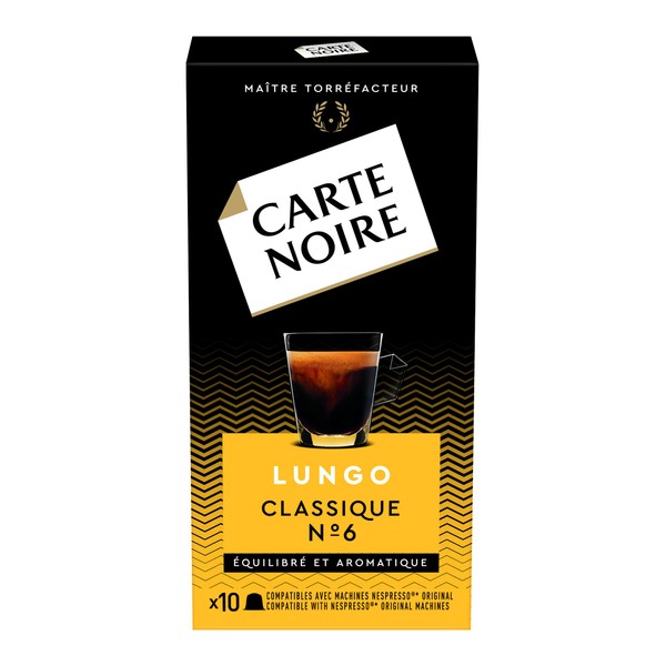 Carte Noir Espresso Lungo 10 Coffee Capsules