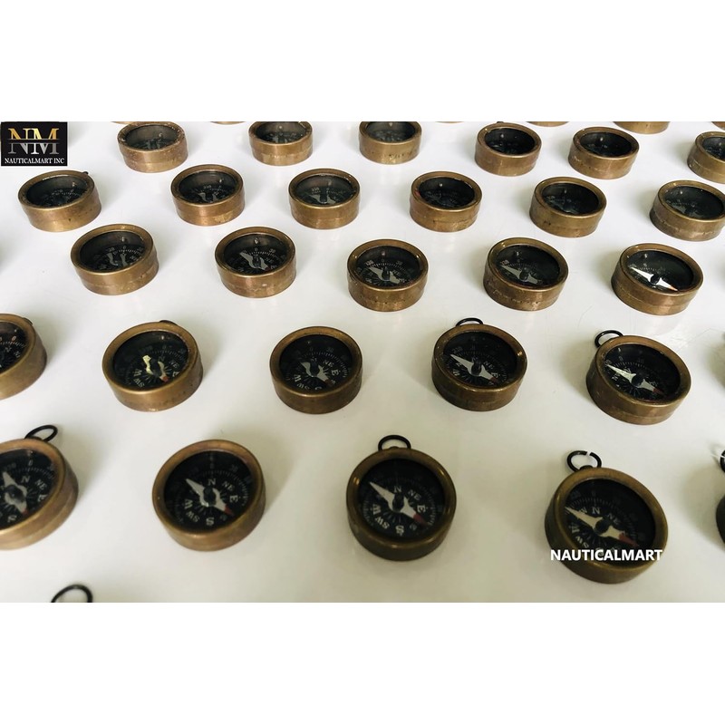 Antique Style Mini Compasses Set Marine Collectible Nautical Gift Decor