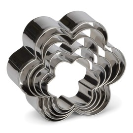 Patisse 02011 Round/Cloverleaf Cookie Cutter Set, 3 pieces