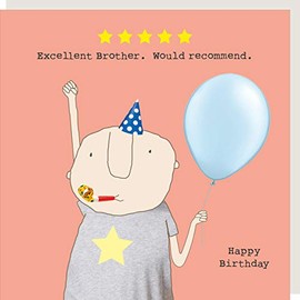 Rosie Made A Thing Five Star Brother Birthday Card Humour Greeting Cards FSR16