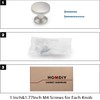 homdiy 10 Pack Brushed Nickel Cabinet Knobs Silver Dresser Drawer