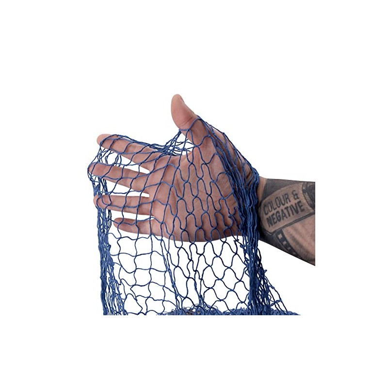 NKlaus Decorative Fishing Net 340 x 340 cm Blue with