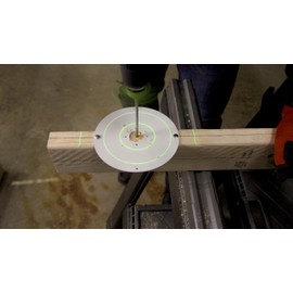 BullseyeBore Core Worksurface Extension Plate - Flat 6" Round Aluminum Plate for Extending a Drilling Surface - Offers Full Drill Guide Laser Visibility