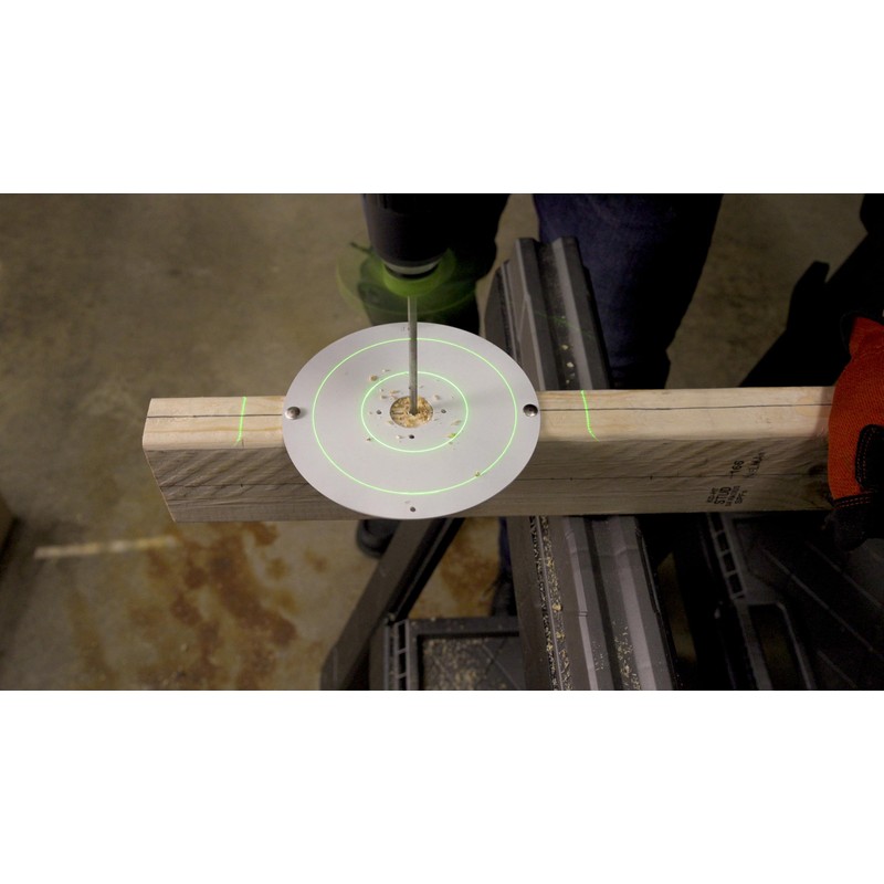 BullseyeBore Core Worksurface Extension Plate - Flat 6" Round Aluminum