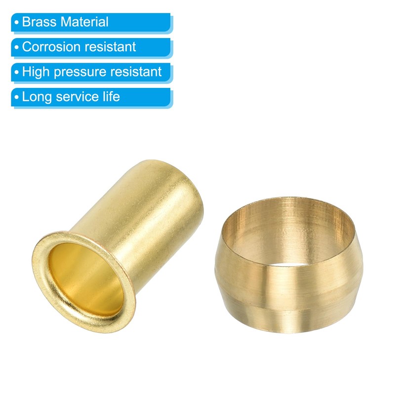 PATIKIL 12mm OD Pipe Compression Assortment Kit, 15 Pack Brass