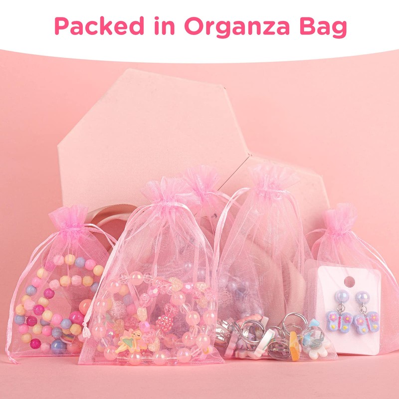 HiUnicorn 21PCS Girls Princess Jewelry Gift, Dress-up Necklace Bracelets, Rings